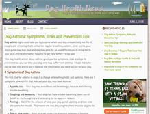 Tablet Screenshot of doghealthnews.com